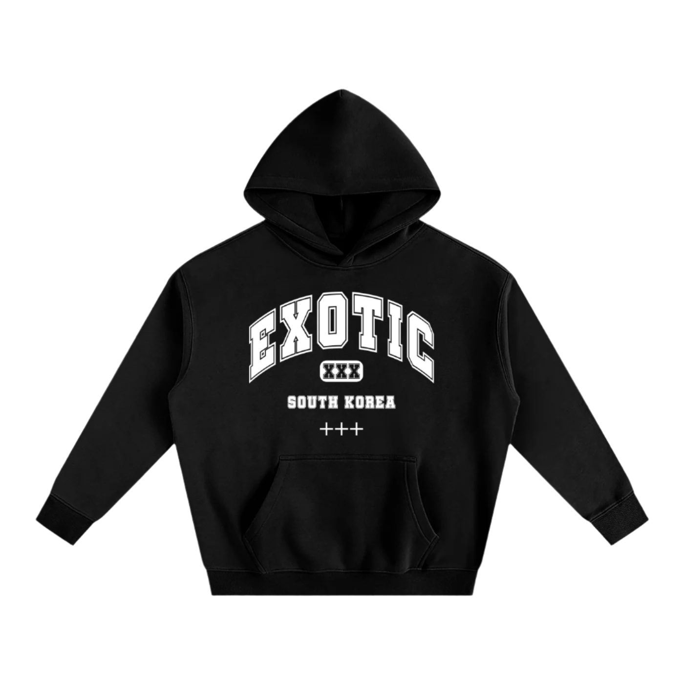 EXTC 3PLUS COLLEGE HOODIE BLACK