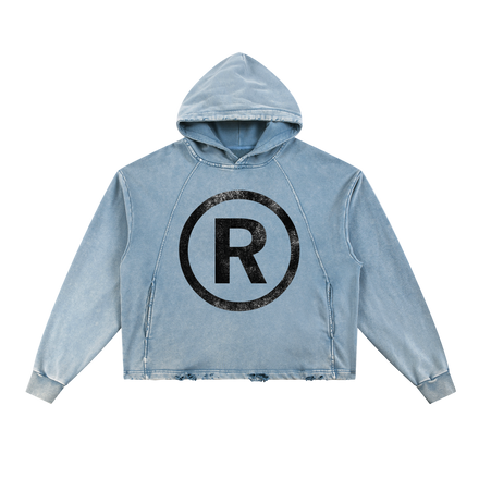 013® VINTAGE WASH HOODIE (BLUE)