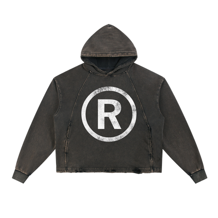 013® VINTAGE WASH HOODIE (BLACK)